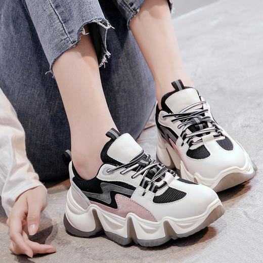 西村名物2020秋季新款老爹鞋虎牙鞋增高时尚T20CM31801 商品图1