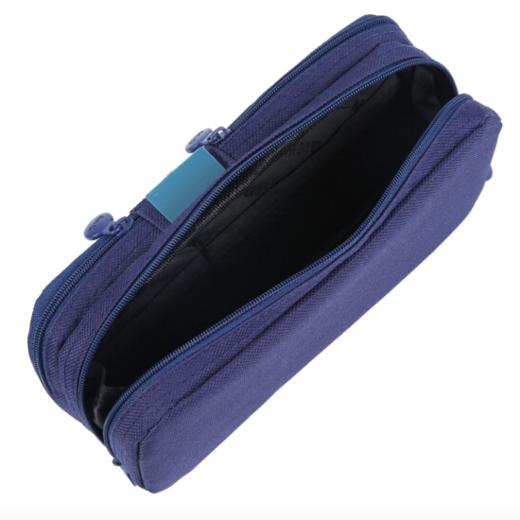 【开学季】晨光(M&G)文具蓝色大号网格笔袋 多功能文具盒铅笔盒 学生文具收纳袋 商品图1