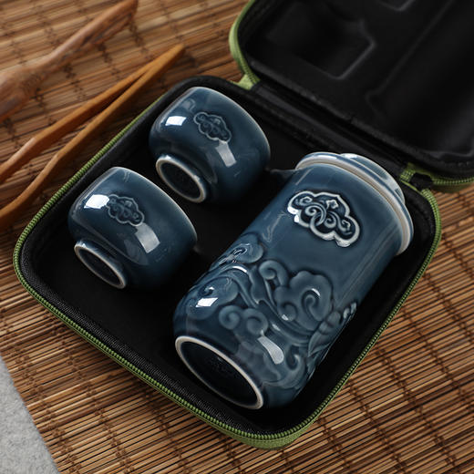 【茶具】祥云如意泡茶器1壶2杯   180ml/60ml 商品图0