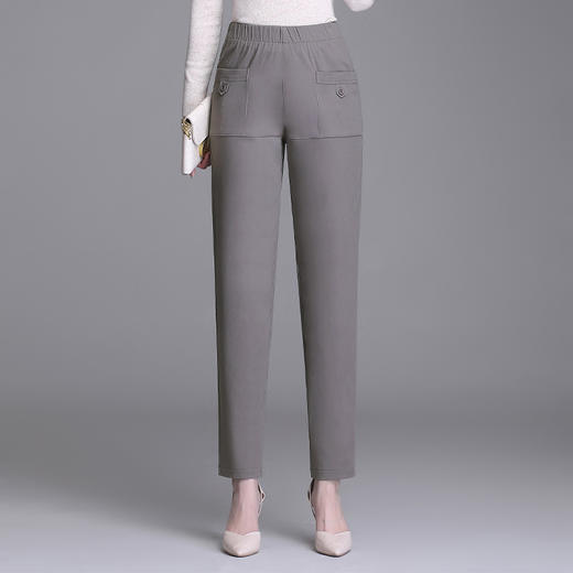 MQ-4060-217春秋薄款大码高腰显瘦休闲九分裤YY 商品图2