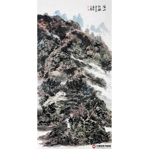 张玉锋《溪山行旅》68*138cm 山水竖幅作品 玄关/办公室挂画 商品图1