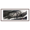 叶丁疑《暮归图》96*240cm 山水横幅作品 办公室/客厅/书房挂画 商品缩略图0