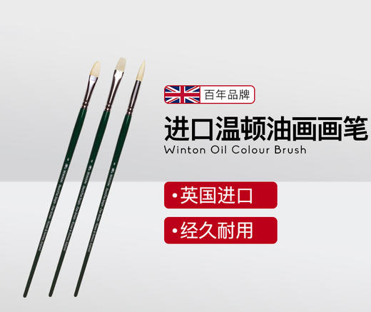 【温莎牛顿】进口猪鬃毛油画画笔 商品图2
