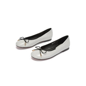 西村名物2020新品浅口蝴蝶结单鞋平底鞋T20CE30891