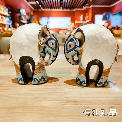 五彩背贴小小象 七彩贝贴 时尚 创意 精美 摆件 商品图1