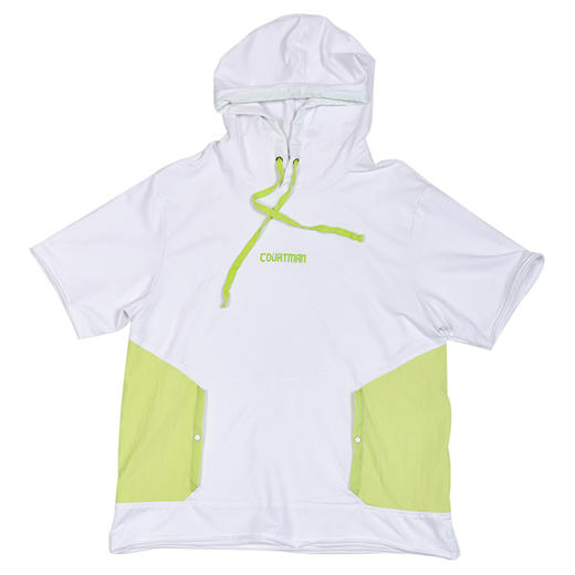 野球帝短袖帽衫男篮球街头运动宽松潮流高弹速干连帽t恤COURTMAN 商品图4