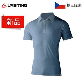 捷克Lasting美利奴羊毛 男款杰瑞斯羊毛POLO短袖