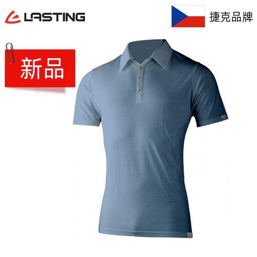 捷克Lasting美利奴羊毛 男款杰瑞斯羊毛POLO短袖 商品图0