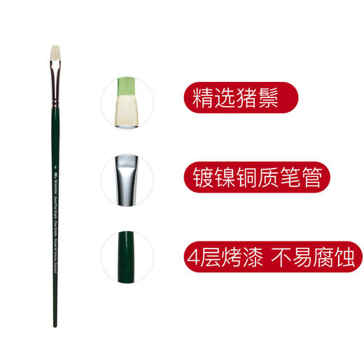 【温莎牛顿】进口猪鬃毛油画画笔 商品图1