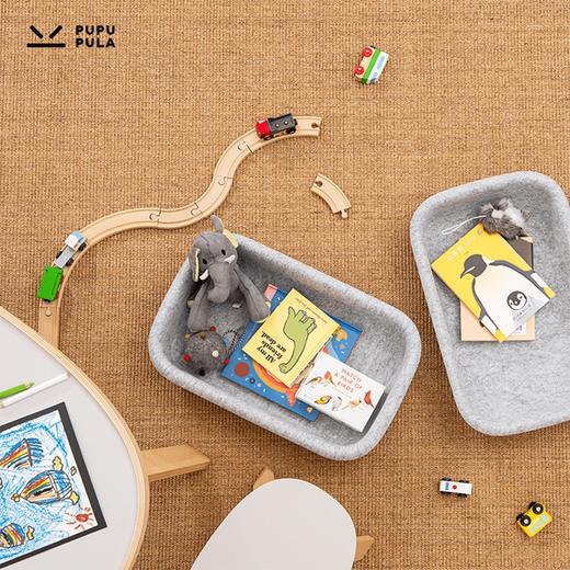 毛毡篮：几几桌定制收纳篮北欧风抽屉储物篮桌面杂物收纳筐 商品图4