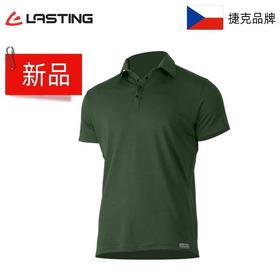 （多色）捷克Lasting16微米超细美利奴羊毛 男款ELIOT爱力特羊毛POLO短袖