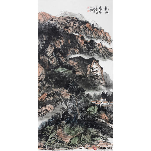 张玉锋《梵山幽居》68*138cm 山水竖幅作品 玄关/办公室挂画 商品图1