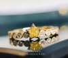 「星系」0.27克拉Fancy yellow黄钻戒指 商品缩略图0