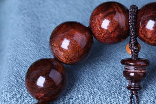 海黄1.8X13颗水波纹山峰纹手串 h42 商品图4