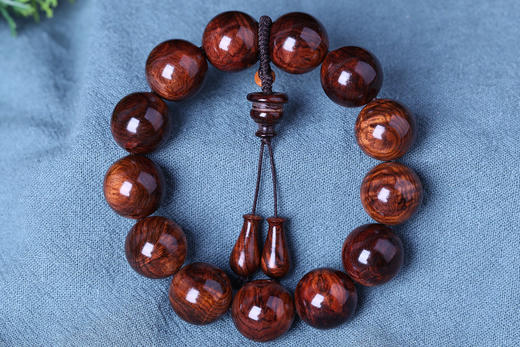 海黄1.8X13颗水波纹山峰纹手串 h42 商品图1