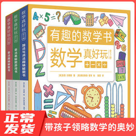 有趣的数学三书（全3册） 数学真好玩中英文双语加减法乘除趣味解题书