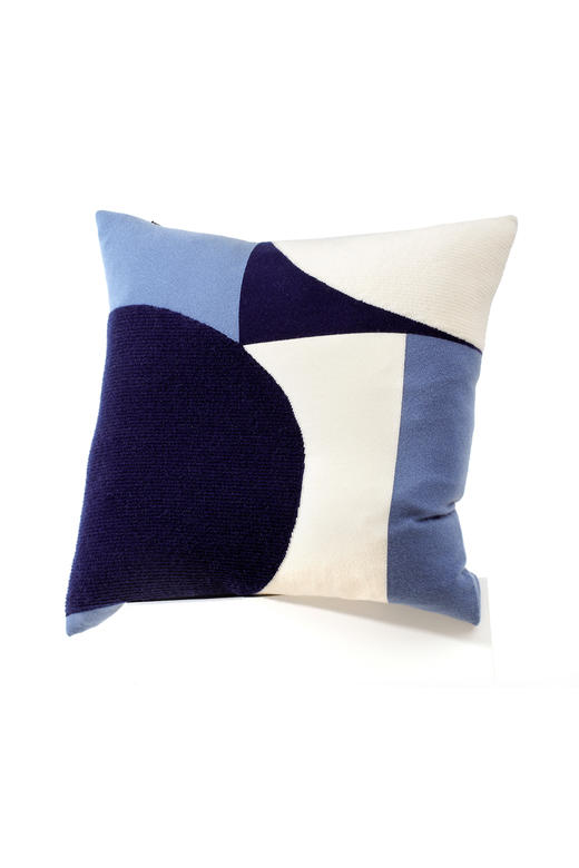  游牧主义针织嵌花羊绒靠枕 SJF92P287N 商品图0