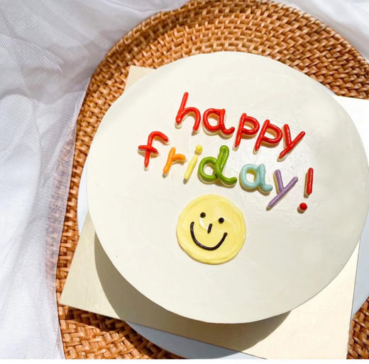 狮子家-网红ins风笑脸生日蛋糕 纪念日蛋糕 聚会 仪式感必备 商品图2