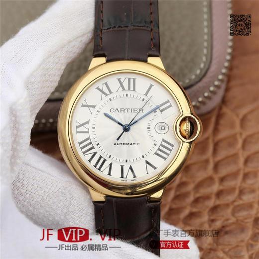 CR卡地亚蓝气球大号42mm男表。皮表带。自动机械机芯，密底。 商品图0