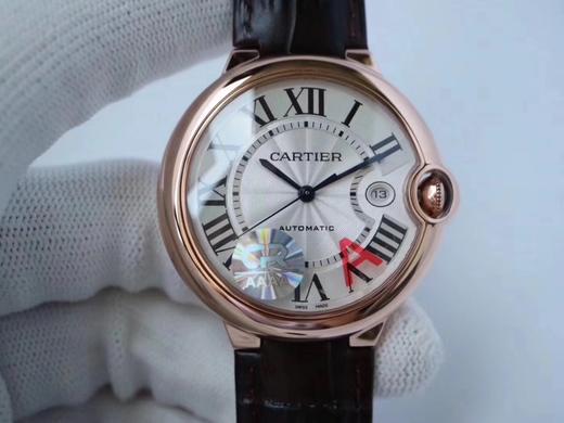 CR卡地亚蓝气球大号42mm男表。皮表带。自动机械机芯，密底。 商品图0