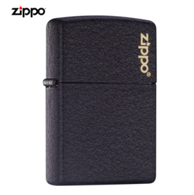 【情人节特惠】之宝(Zippo)打火机 黑裂漆-经典商标 黑裂漆
