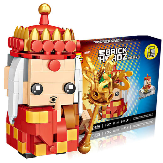 loz俐智积木儿童益智玩具-西游记系列套装4件(唐僧 孙悟空 猪八戒