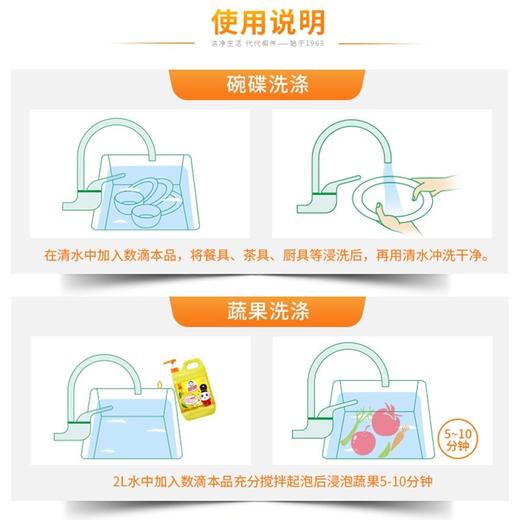 白猫生姜洗洁精   1.096kg/瓶 商品图3