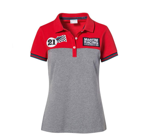 保时捷 917红白主题 女士POLO衫 商品图0
