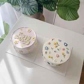 狮子家-网红ins风简约小花生日蛋糕 纪念日蛋糕 聚会 仪式感必备