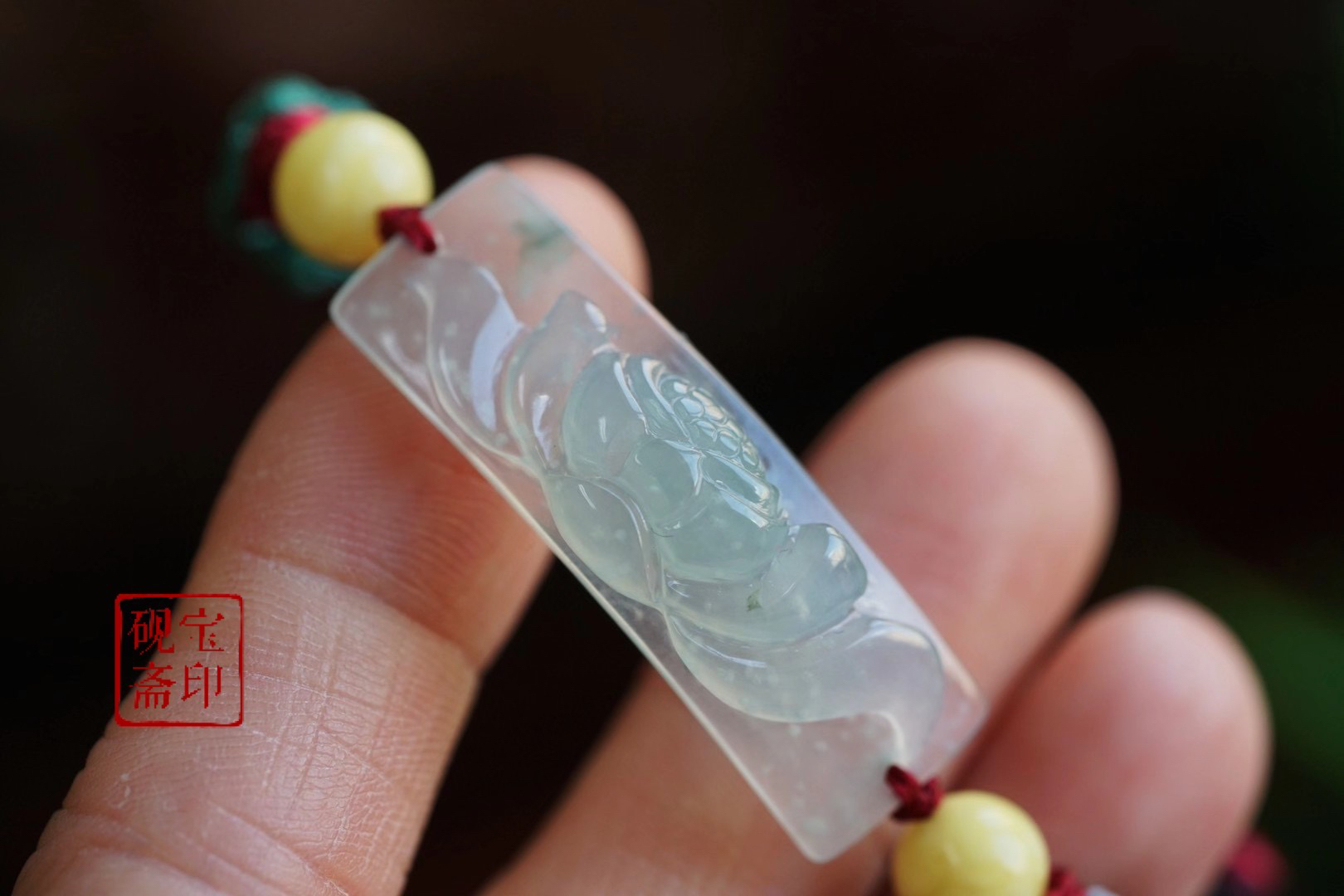 翡翠·莲花手牌