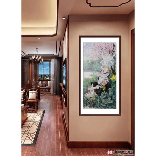 赵金文《苗乡陇上行》68*138cm 人物竖幅作品 茶室/书房/玄关挂画 商品图2