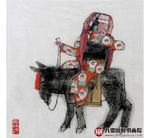 马西光《南疆之韵》48*178cm 人物横幅作品 茶室/客厅挂画 商品图3