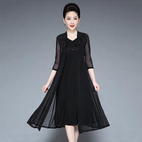 YZL-230新款复古刺绣烫钻两件套