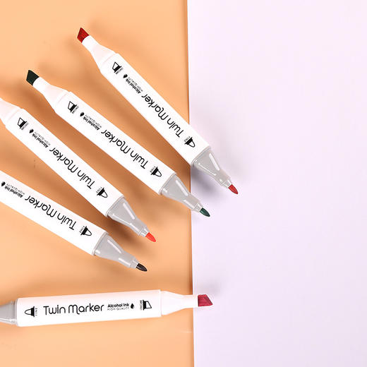 双头马克笔12色四角马克笔套装  初中高中大学绘画工具文化用品 商品图3