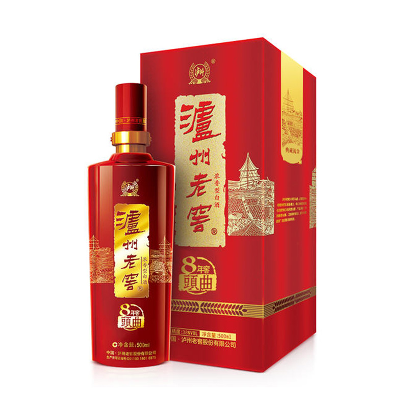[泸州老窖酒名堂]八年窖头曲酒典藏流金 38度500ml