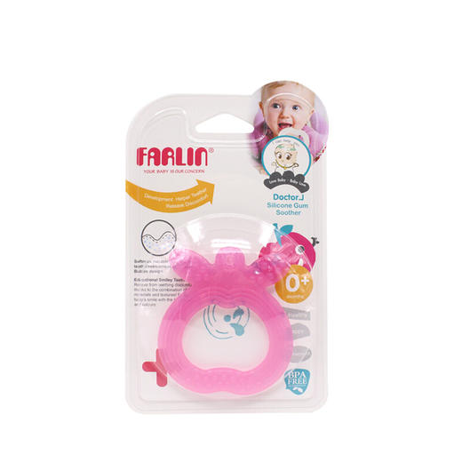 华林贝比全硅胶固齿器（苹果） 商品图0