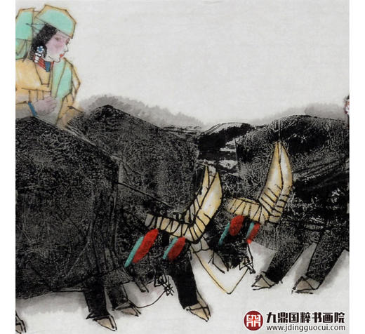 马西光《驰骋》48*178cm 人物横幅作品 茶室/客厅挂画 商品图4