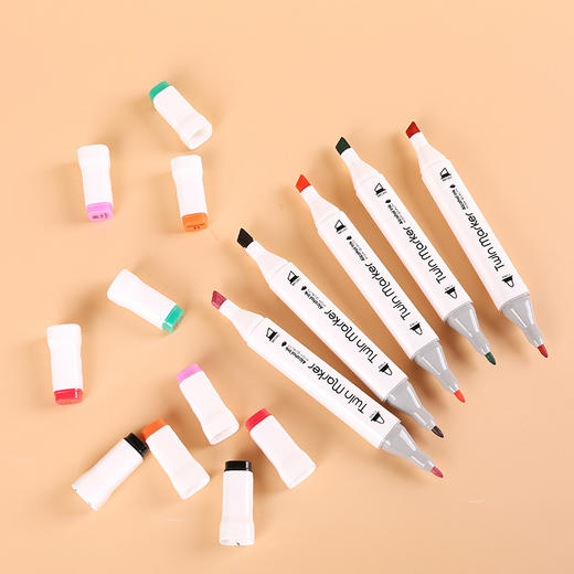 双头马克笔12色四角马克笔套装  初中高中大学绘画工具文化用品 商品图2