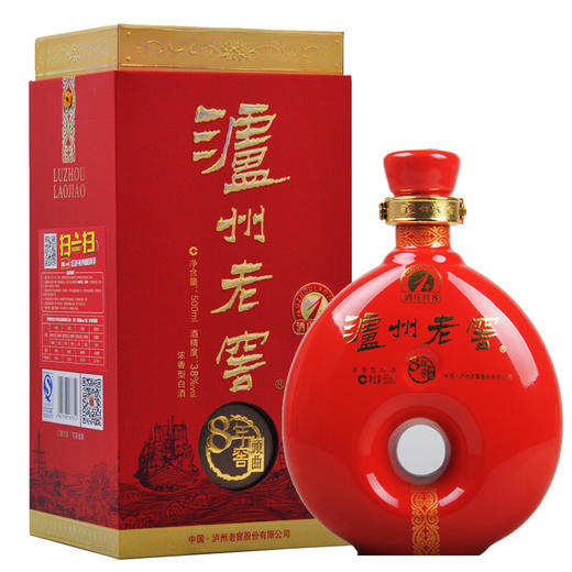 [泸州老窖]八年窖头曲酒酒庄红8.1号38度500ml   拼团 商品图0