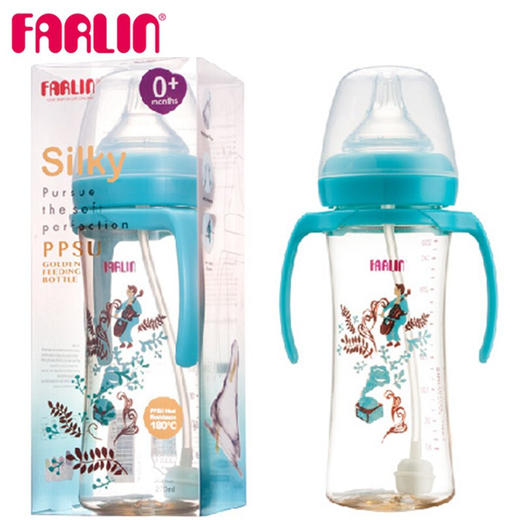 华林贝比超柔PPSU曲线自动奶瓶270ml 商品图0