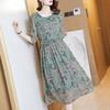 FH-欧洲站冰丝新款花色女神范长裙高贵显瘦减龄裙子 商品缩略图2