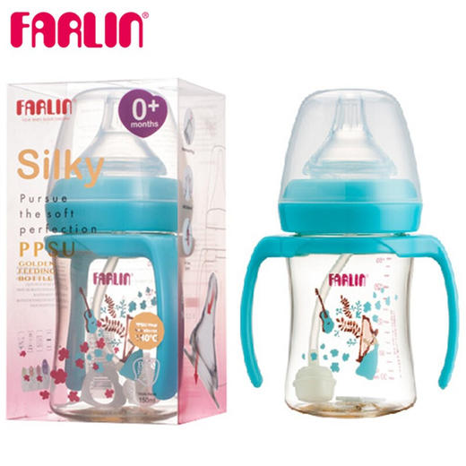 华林贝比超柔PPSU曲线自动奶瓶150ml 商品图0