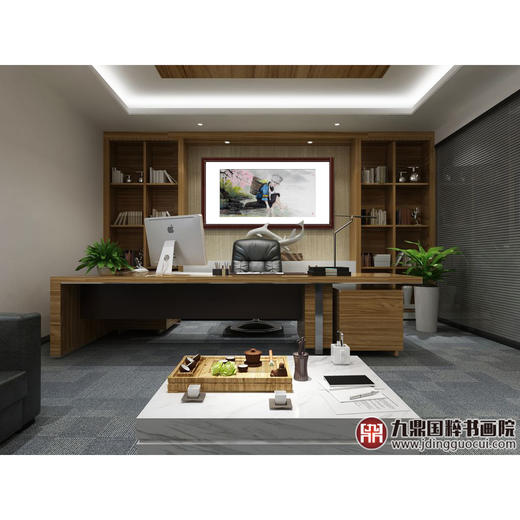 赵金文《苗山三月》68*138cm 人物横幅作品 茶室/客厅挂画 商品图2