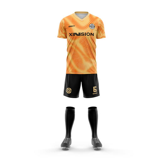 ORKY沃恺儿童足球服套装男定制小学生球衣训练比赛短袖幼儿园队服 商品图4