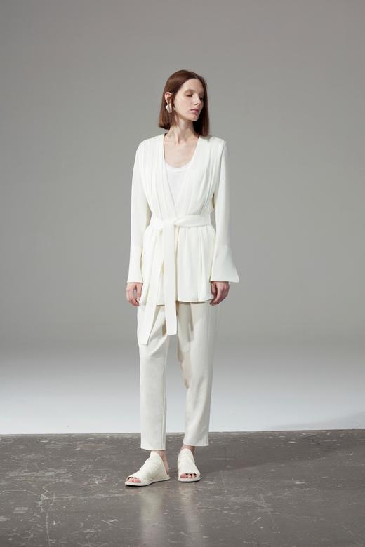 前褶皱拼接西服 商品图0