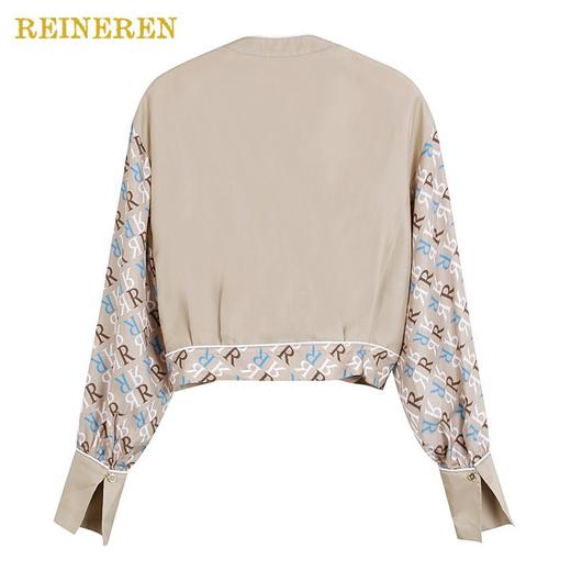 小V领开襟短上衣 商品图5