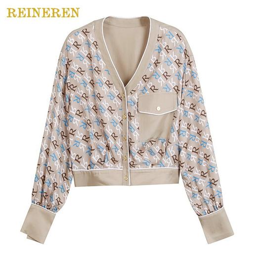 小V领开襟短上衣 商品图4