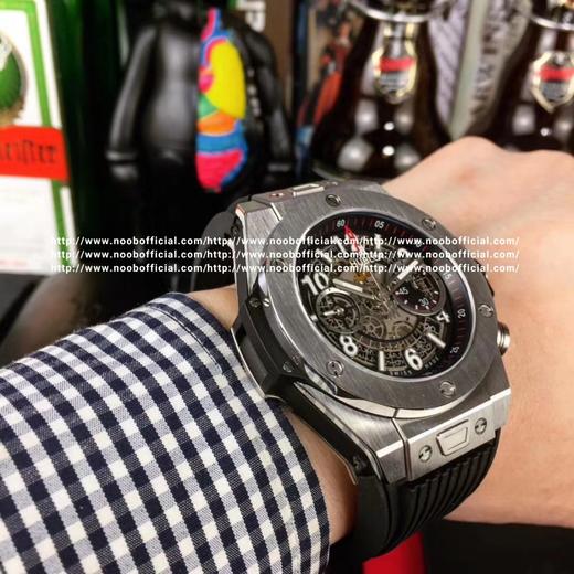 N高端狠货来袭 n匠心之作 恒宝精品横空出世 宇舶BIG BANG系列411.NM.1170.RX腕表 搭载手动7750机芯机械改装HUB1241Unico 表径45.5毫米 钛金属陶瓷 振频2880 商品图3