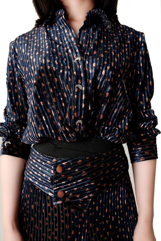 交叉松紧腰不倒绒套装 商品图3