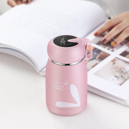 「精致高颜值出行好物」迷你智能保温杯女便携小巧可爱少女杯学生儿童简约显示温度的水杯子七夕情人节 商品图5
